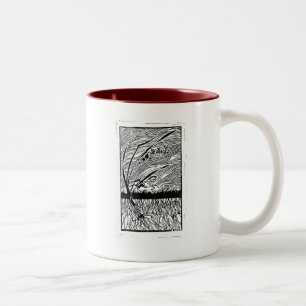 Lilien, ", sobald Sie eine Entscheidung treffen, Zweifarbige Tasse