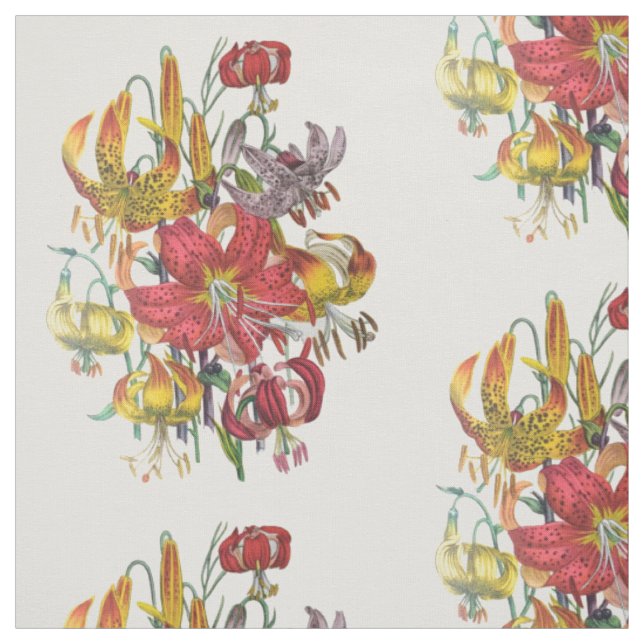 Lilien Stoff (Muster)