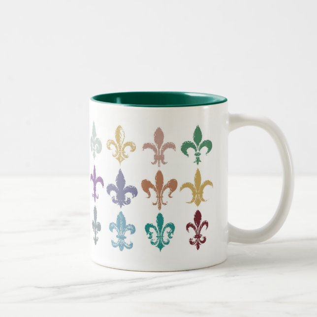 Lilien-Studien-Tasse Zweifarbige Tasse (Rechts)
