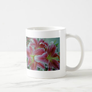 Lilien-Tasse mit Info Kaffeetasse