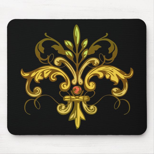 Lilien-Weihnachten Mousepad (Vorne)