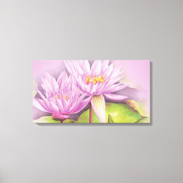 Lilienblumen Blütenblütenblüte Leinwand Langdruck (Vorderseite)