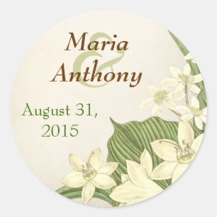 Lilieneiskleber Runder Aufkleber