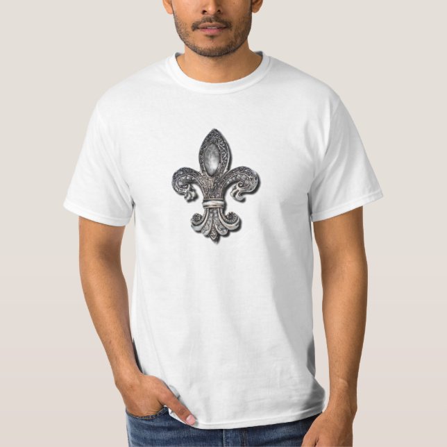 Liliensymbol New Orleans Flor De Lis T-Shirt (Vorderseite)