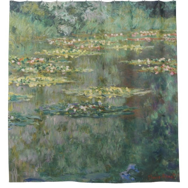 Lilienteich Claude Monet Duschvorhang (Vorderseite)