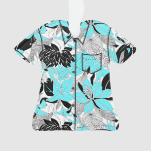 Lilieprotea-Aloha Shirt Konturn-Hawaiis tropisches Ornament