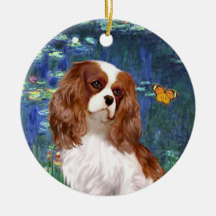 Lilies 5- Cavalier (Blenheim) Keramik Ornament