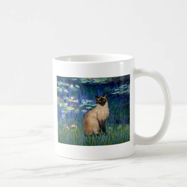 Lilies 5 - Siegel Point Siamese cat Kaffeetasse (Rechts)