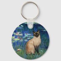Lilies 5 - Siegel Point Siamese cat
