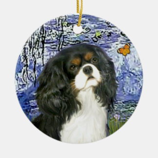 Lilies 6 - Cavalier (Tri color) Keramikornament