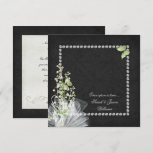 Lilies and Diamonds Vow Renewal Einladung