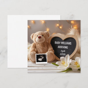 Lilies Baby Announcement Social Media Einladung