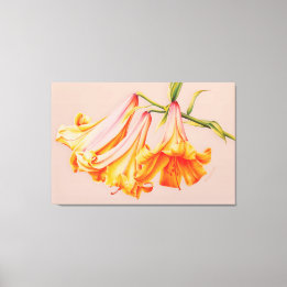 Lilies fine art toile botanique imprimé grand