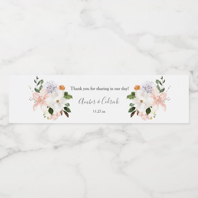 Lilies, Magnolien, Rose, Blumenhochzeiten (Einzelnes Label)