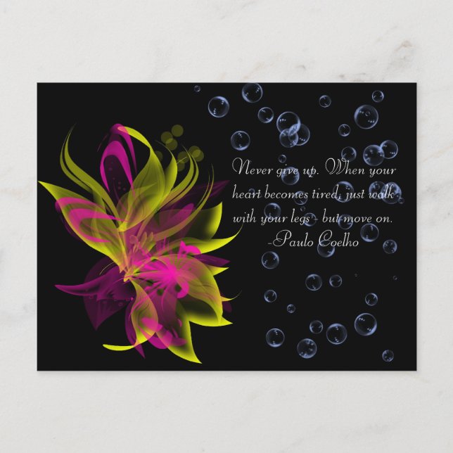 Lilies N' Bubbles Postkarte (Vorderseite)