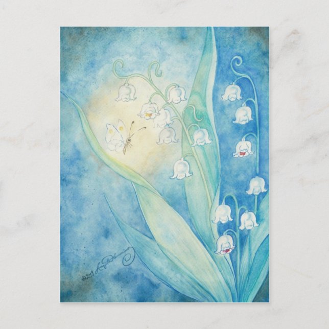 Lilies of the Valley Art Cards Postkarte (Vorderseite)