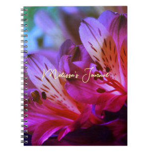 Lilies Personalizable Journal oder Notebook Notizblock