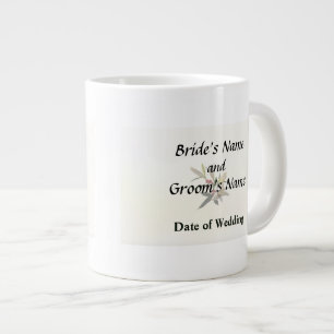 Lilies und Berries Hochzeitmaterial Jumbo-Tasse