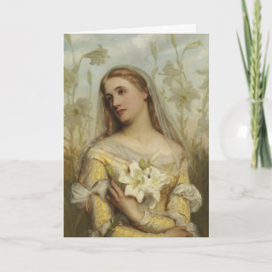 Lilies von Gustav Pope (d.1895) Karte