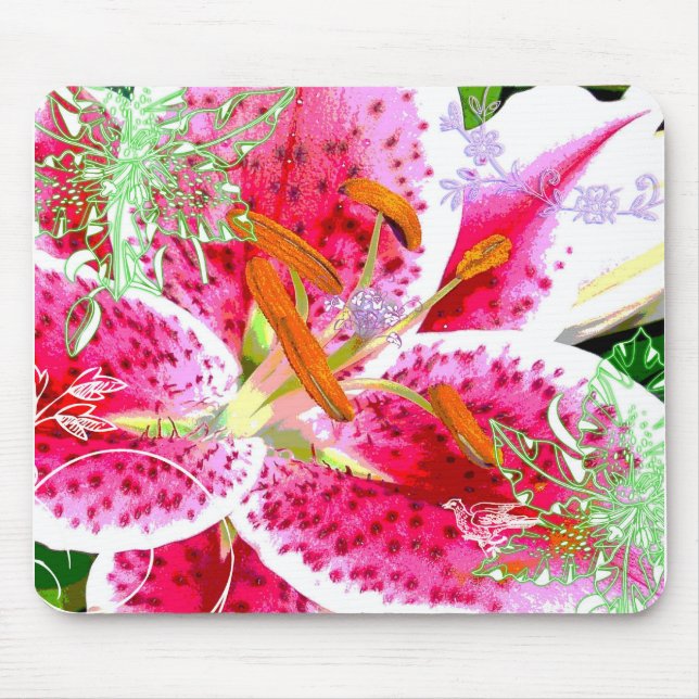 Liliestargazer-Fantasie, Mousepad (Vorne)