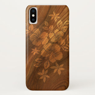 Lilikoi Hibiscus Hawaiian Faux-Maserholz Case-Mate iPhone Hülle