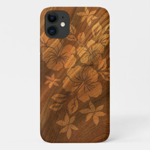 Lilikoi Hibiskus Hawaiianische Imitate Burl Wood Case-Mate iPhone Hülle
