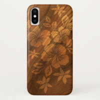 Lilikoi Hibiskus Hawaiianische Imitate Burl Wood
