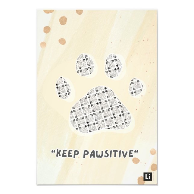Lil'Inspirations #10 - Keep PAWsitive Fotodruck (Vorne)