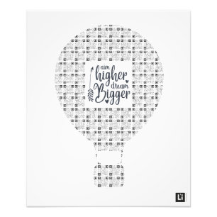 Lil'Inspirations #1 - Aim higher, dream bigger Fotodruck