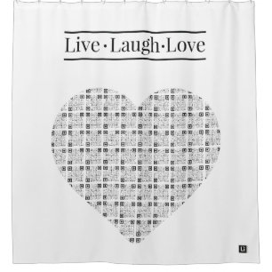 Lil'Inspirations #5 - Live, Laugh, Love Duschvorhang