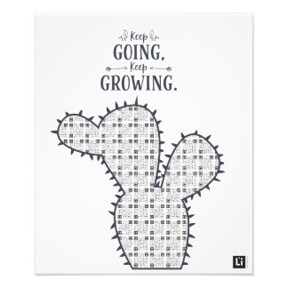 Lil'Inspirations #9 - Keep going, keep growing Fotodruck