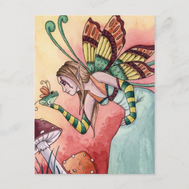 Lilith - Frosch Fairy Postcard Postkarte (Vorderseite)