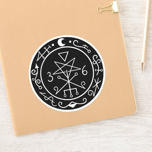 Lilith sigil. Dunkler Mond Goddess Siegel Aufkleber (Notizbuch)