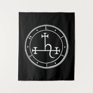 Lilith sigil. Dunkler Mond Goddess Siegel Tapestry Wandteppich