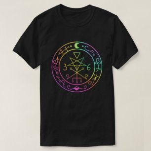 Lilith sigil. T-shirt de déesse de lune noire