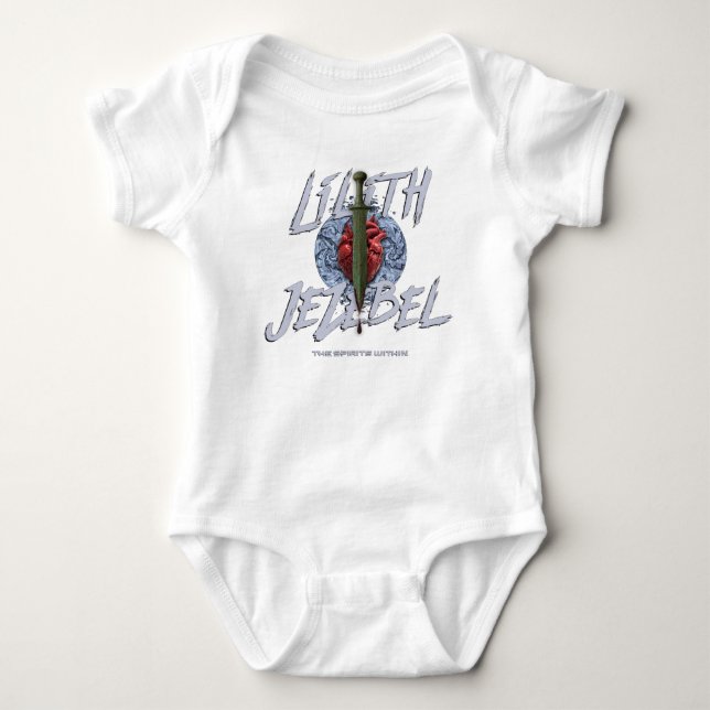 Lilith und Isebel Baby Strampler (Vorderseite)