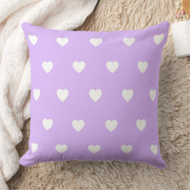 Lilla Heart Pattern Kissen