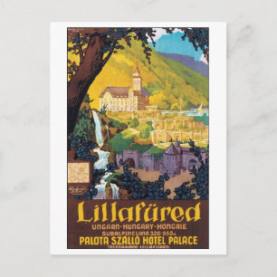 Lillafured Ungarisches Reiseplakat Postkarte