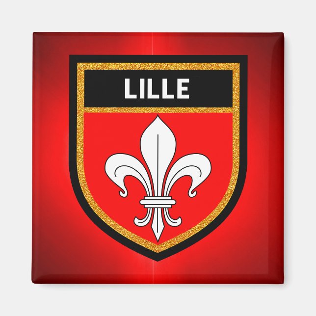 Lille Flag Magnet (Vorne)
