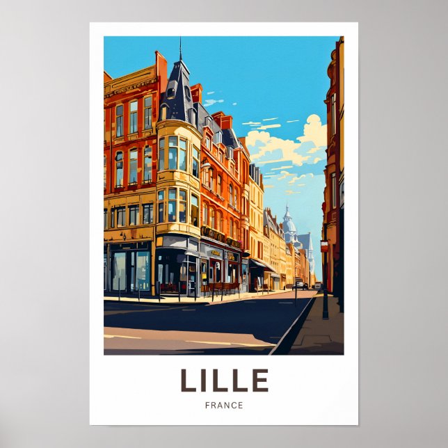 Lille France Travel Print Poster (Vorne)