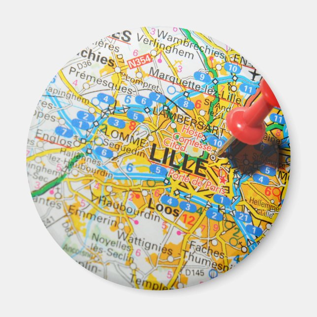 Lille, Frankreich Magnet (Vorne)