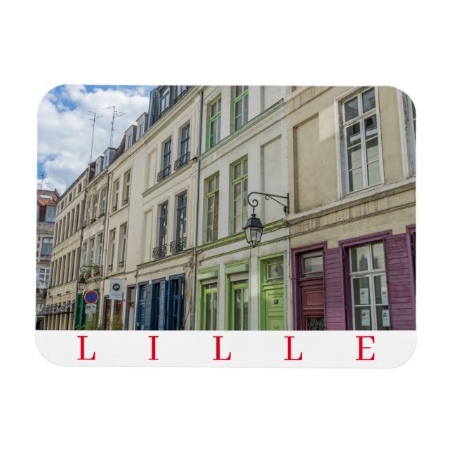 Lille Old Town Kühlschrankmagnet Magnet (Horizontal)