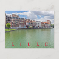 Lille Quai du Wault View Postkarte