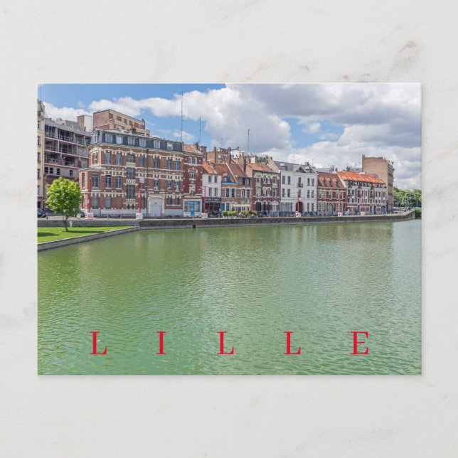 Lille Quai du Wault View Postkarte (Vorderseite)
