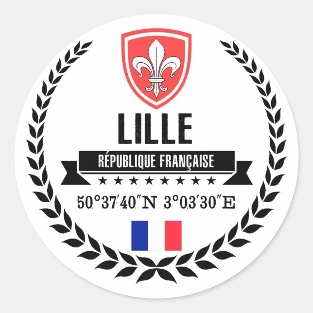 Lille Runder Aufkleber (Vorderseite)