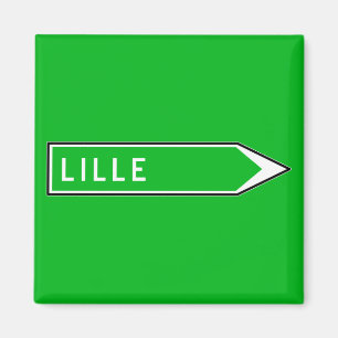 Lille, Verkehrsschild, Frankreich Magnet