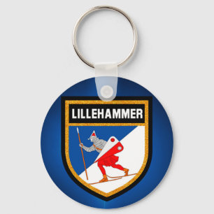 Lillehammer Flag Schlüsselanhänger