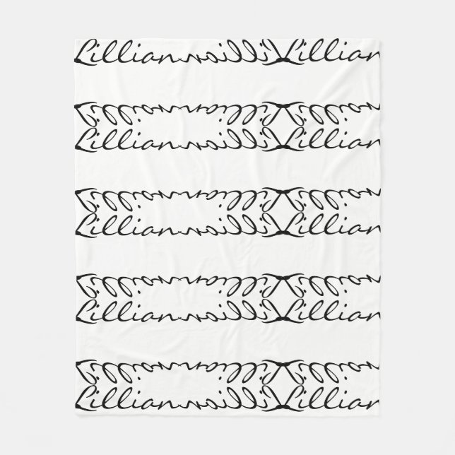 "Lillian" Fleece-Decke Fleecedecke (Vorderseite)