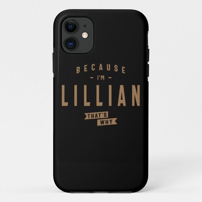 Lillian Name Personalisiert Geburtsname Lillian Case-Mate iPhone Hülle (Rückseite)