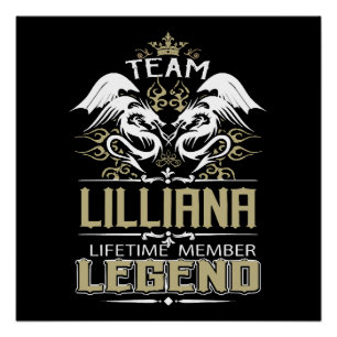 Lilliana Lilliana Drache Lebenslanges Mitglied Leg Poster